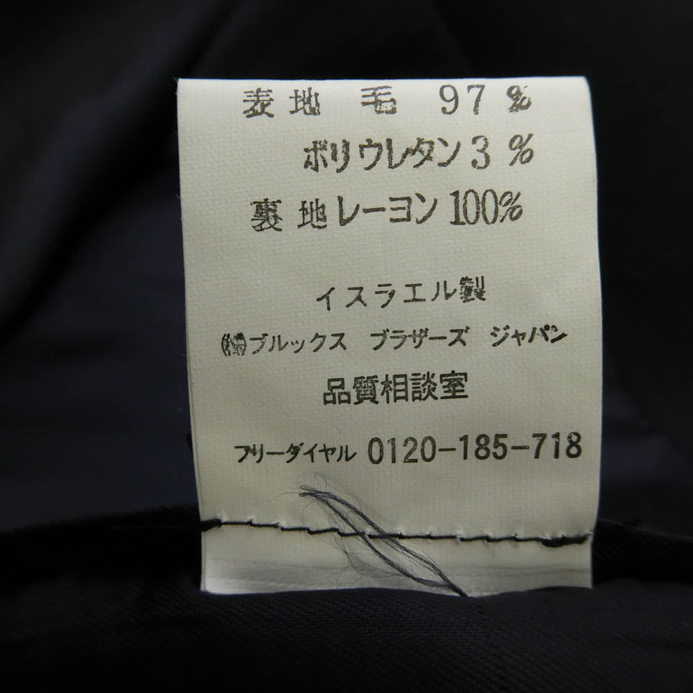Brooks Brothers ブルックスブラザーズ STRETCH ストレッチ 紺ブレ ウール テーラードジャケット ブラック系 44R【中古】