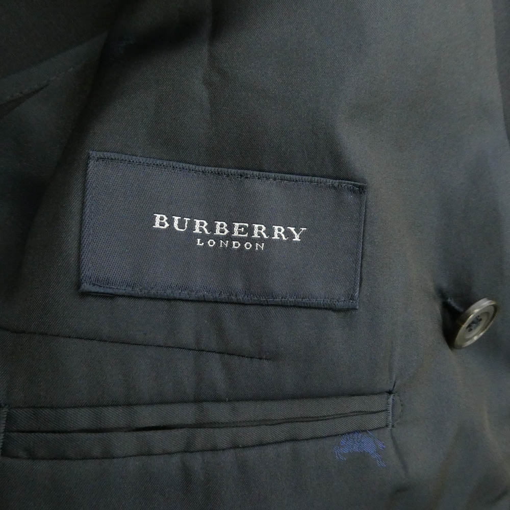 BURBERRY LONDON バーバリー ロンドン BBG90-400-29 ウール ダブル テーラード ジャケット ブラック系【中古】