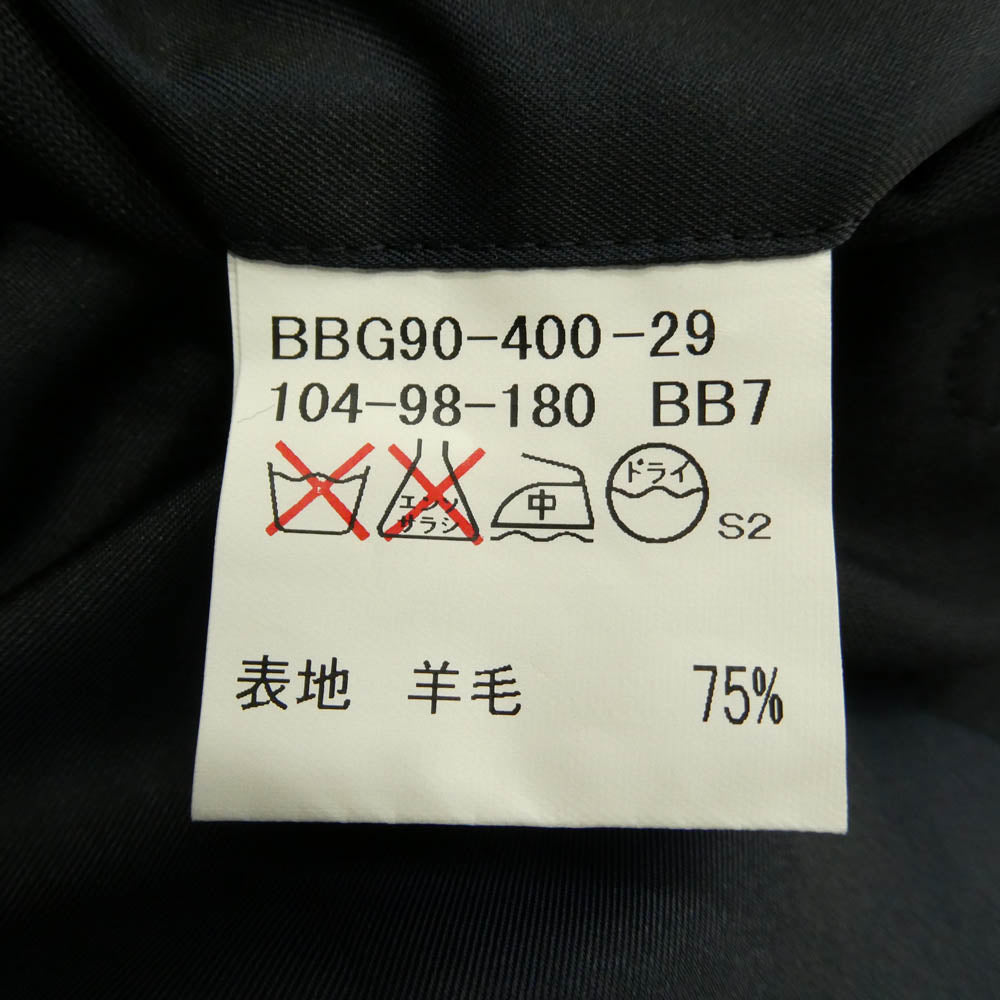 BURBERRY LONDON バーバリー ロンドン BBG90-400-29 ウール ダブル テーラード ジャケット ブラック系【中古】
