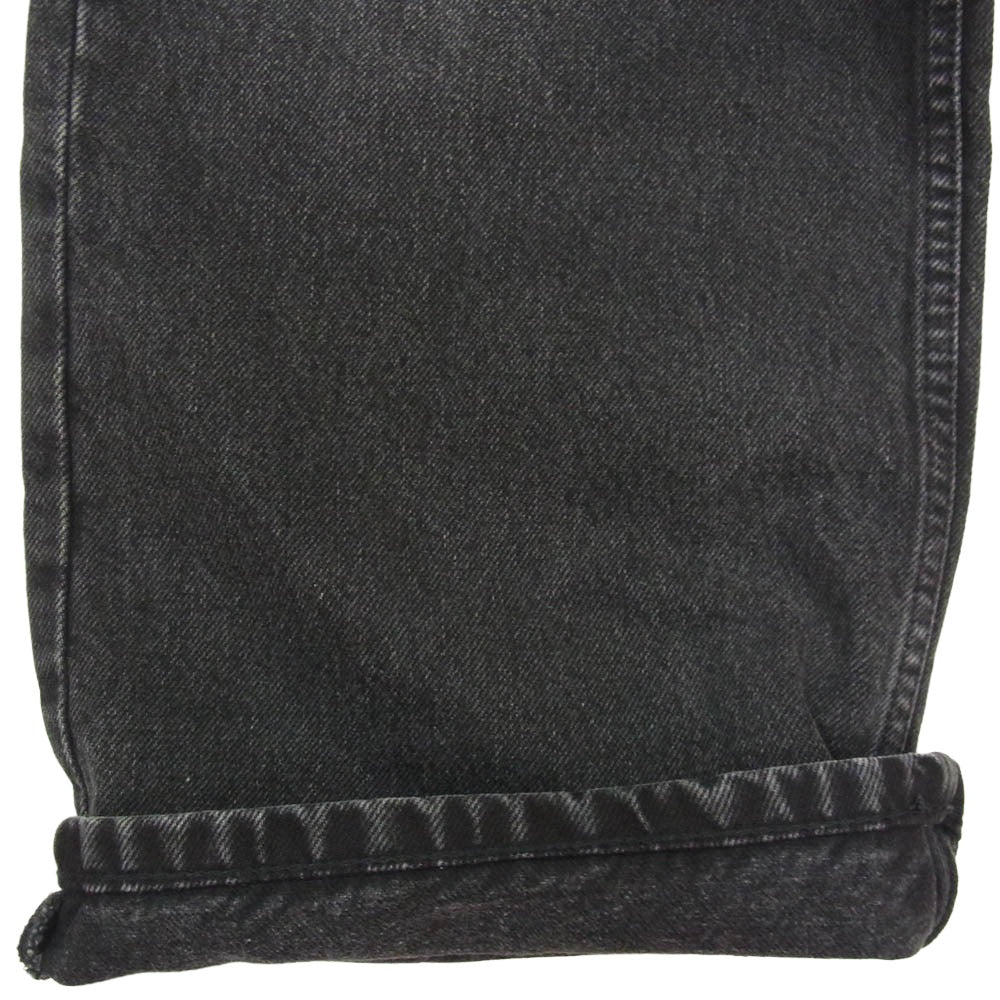AMI PARIS アミパリス HTR450 DE0124 cotton large fit jeans ブラックライトデニム ラージフィット ジーンズ デニムパンツ ブラック系 30【極上美品】【中古】