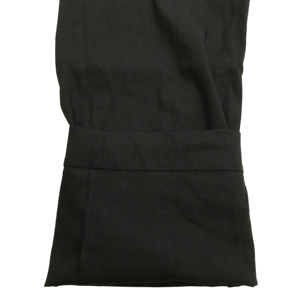 MONCLER モンクレール L10912A00020 PANTALONE SPORTIVO テクニカルリネンブレンド素材 パンタローネ スポルティーボ パンタロン イージー スラックスパンツ ブラック系 44【中古】