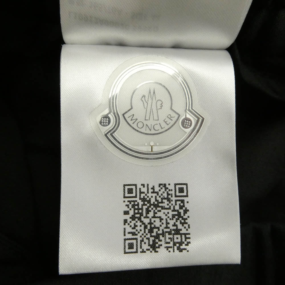 MONCLER モンクレール L10912A00020 PANTALONE SPORTIVO テクニカルリネンブレンド素材 パンタローネ スポルティーボ パンタロン イージー スラックスパンツ ブラック系 44【中古】