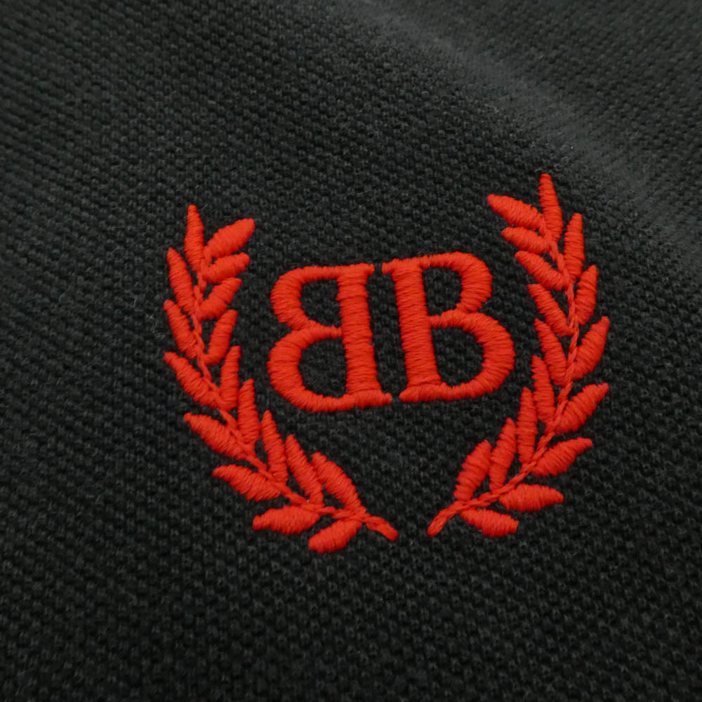 BALENCIAGA バレンシアガ 25SS 828531 TSVC7 Laurel Solid S/S Polo Shirt ローレル クラシック BBロゴ刺繍 半袖 ポロシャツ ブラック系 S【中古】