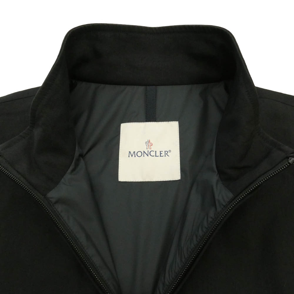 MONCLER モンクレール L10911A00130 BONAVENT GIUBBOTTO ボナベント テクニカルリネン混 ウィンドブレーカー ジップアップ トラックジャケット ブラック系 3【中古】