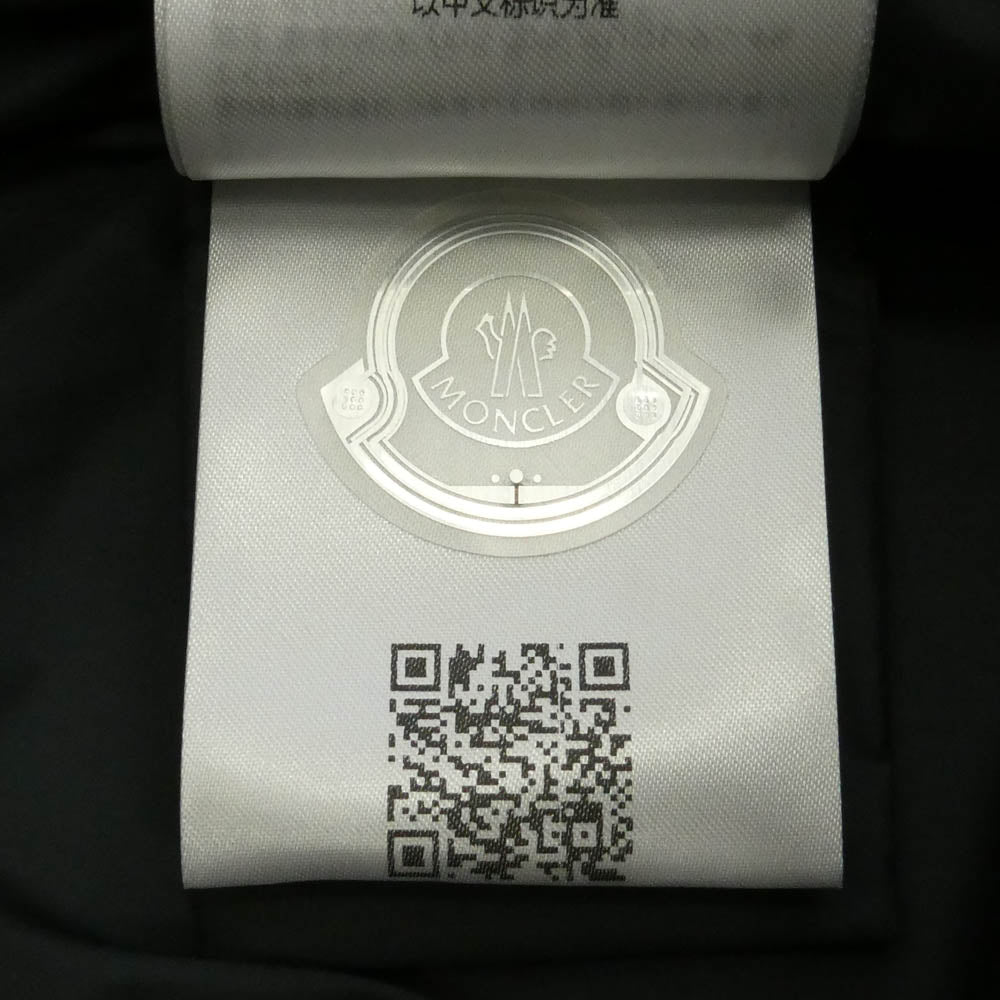 MONCLER モンクレール L10911A00130 BONAVENT GIUBBOTTO ボナベント テクニカルリネン混 ウィンドブレーカー ジップアップ トラックジャケット ブラック系 3【中古】