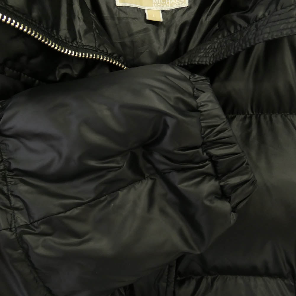 Michael Kors マイケルコース MK ロゴ 中綿 ジャケット ブルゾン ブラック系 L【中古】
