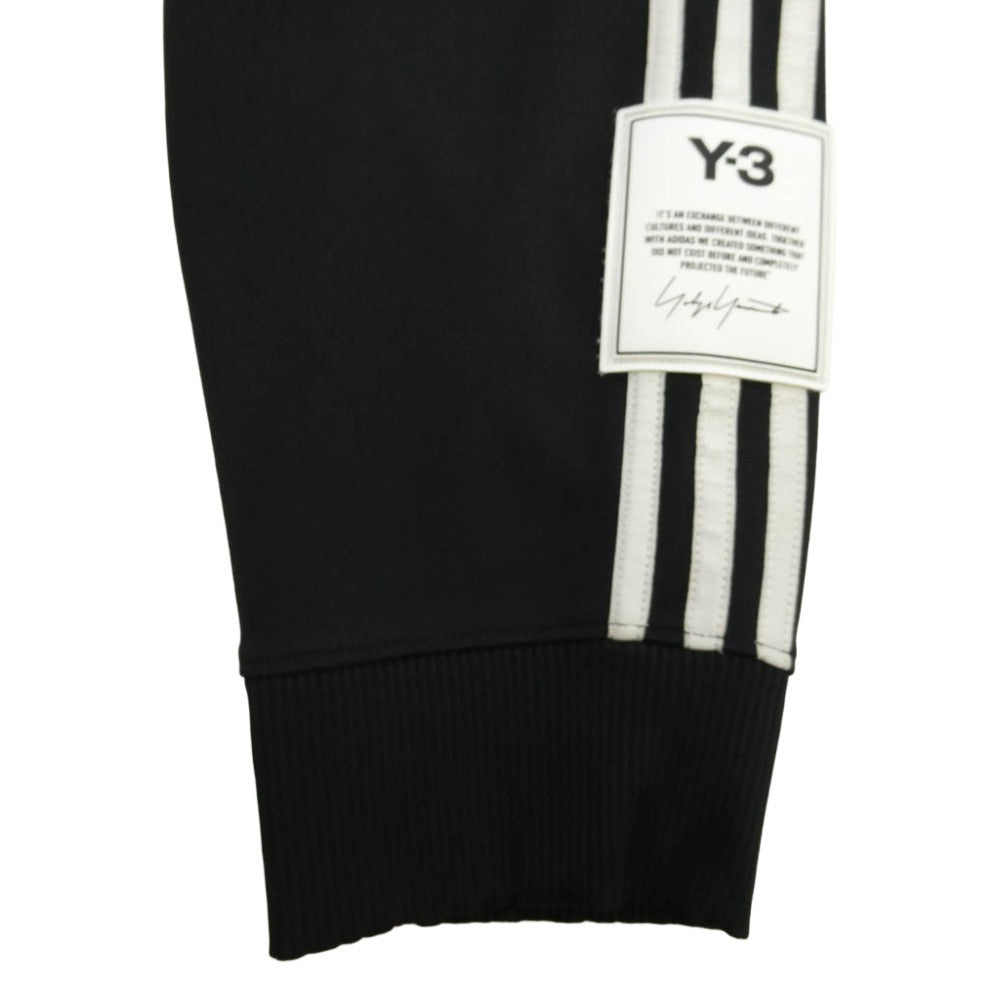 Y-3 Yohji Yamamoto ワイスリー ヨウジヤマモト 21SS H16342 M 3 STP CUFFED TRKPNT スリーストライプ カフド トラックパンツ ブラック系 S【中古】