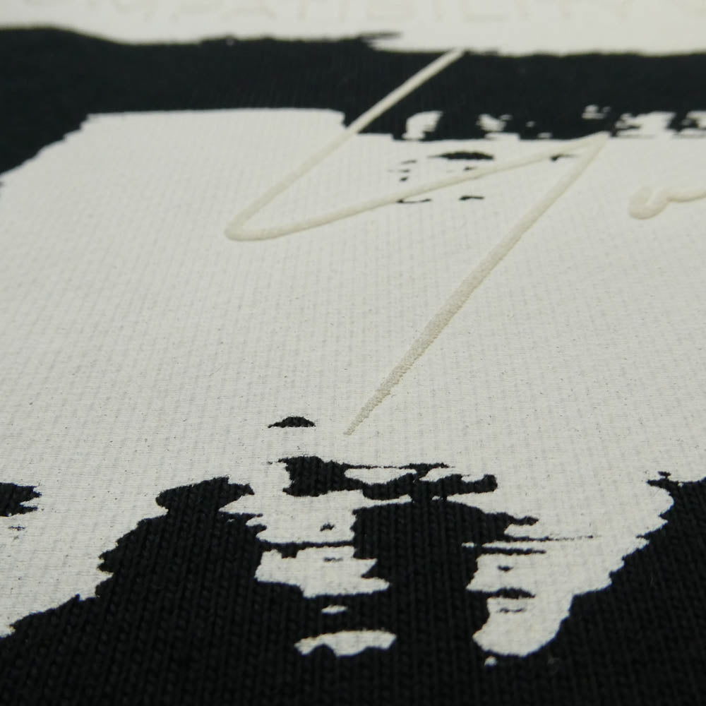 Y-3 Yohji Yamamoto ワイスリー ヨウジヤマモト 25SS JN4881 GRAPHIC SWEAT CREW グラフィック ロゴ スウェット ブラック系 ホワイト系 M【中古】