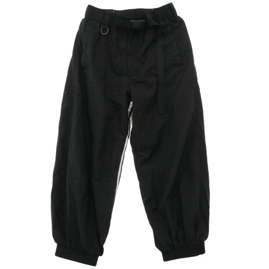 Y-3 Yohji Yamamoto ワイスリー ヨウジヤマモト JD5998 3-Stripes Nylon Shell Pants ストライプ ナイロン シェル パンツ ブラック系 ホワイト系 S【中古】