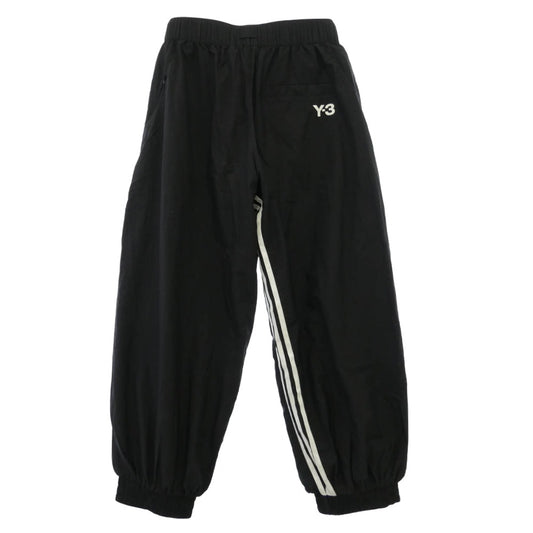 Y-3 Yohji Yamamoto ワイスリー ヨウジヤマモト JD5998 3-Stripes Nylon Shell Pants ストライプ ナイロン シェル パンツ ブラック系 ホワイト系 S【中古】