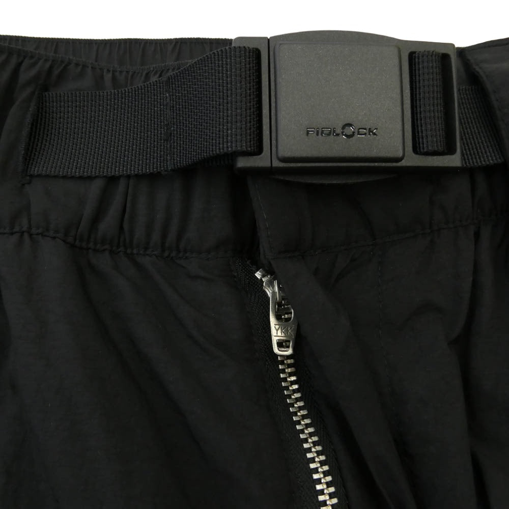 Y-3 Yohji Yamamoto ワイスリー ヨウジヤマモト JD5998 3-Stripes Nylon Shell Pants ストライプ ナイロン シェル パンツ ブラック系 ホワイト系 S【中古】