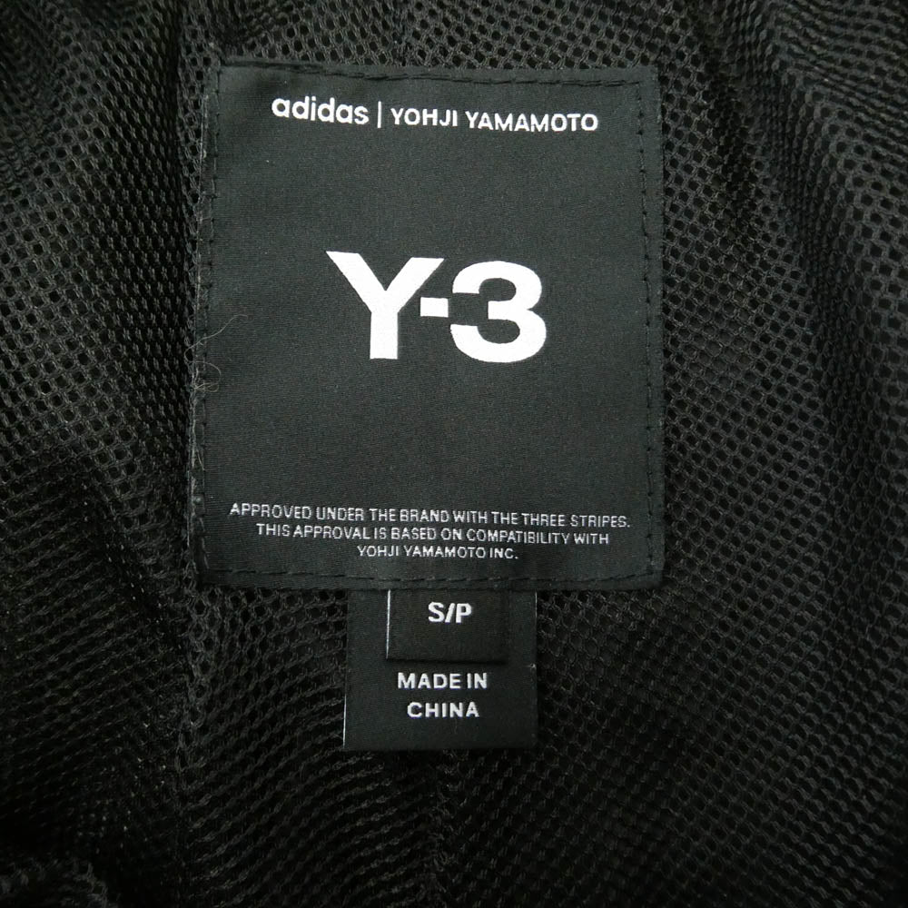 Y-3 Yohji Yamamoto ワイスリー ヨウジヤマモト JD5998 3-Stripes Nylon Shell Pants ストライプ ナイロン シェル パンツ ブラック系 ホワイト系 S【中古】
