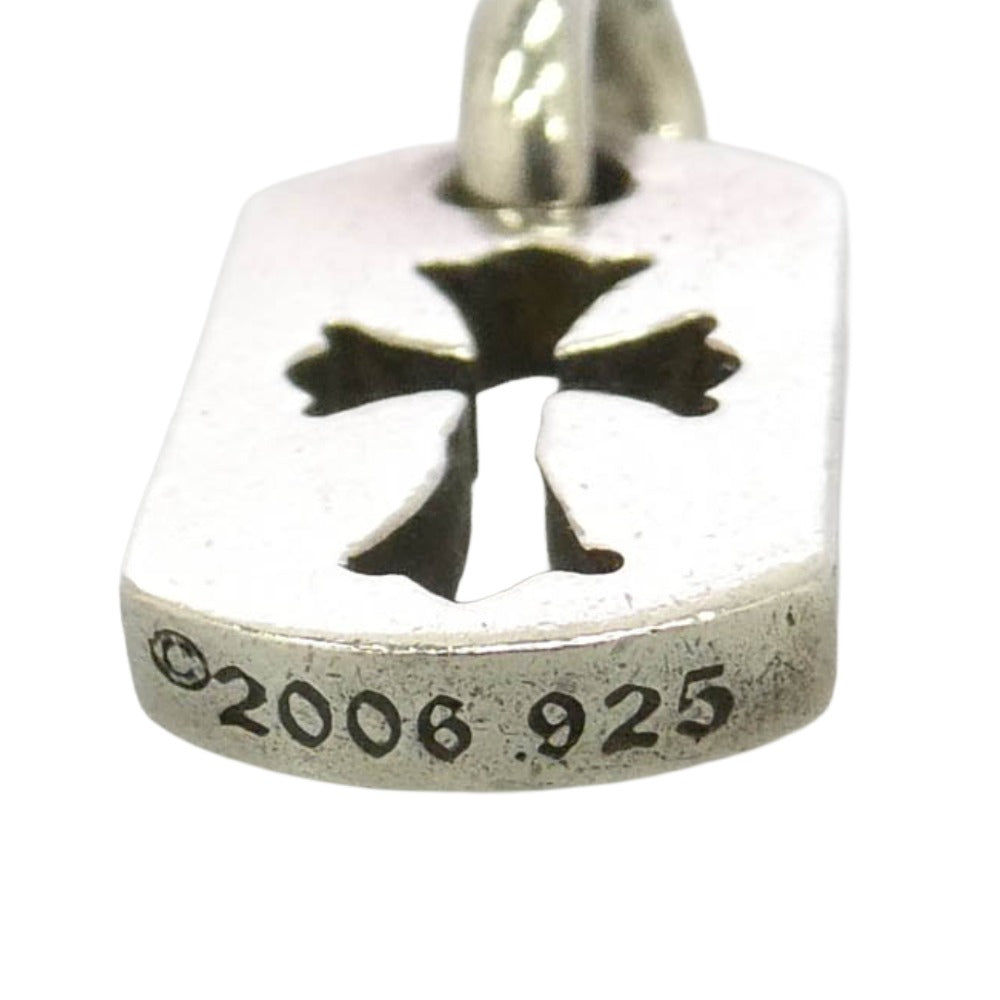CHROME HEARTS クロムハーツ（原本無） DT TNY CO CRS タイニーカットアウトクロスドッグタグ チャーム ペンダントトップ シルバー系【中古】