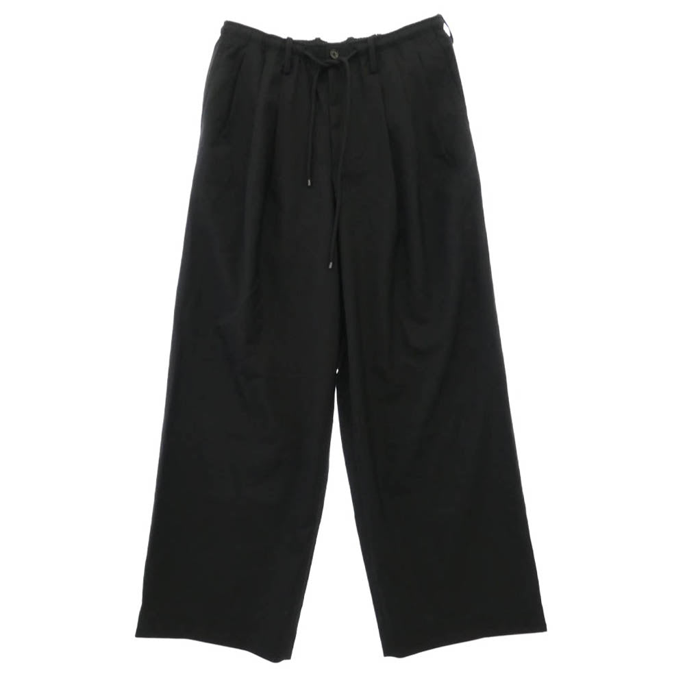 markaware マーカウェア 26SS A26B04PT02C オーガニックウール 2/80トロピカル トリプルプリーテッドイージートラウザーズ スラックスパンツ ブラック系 2【中古】