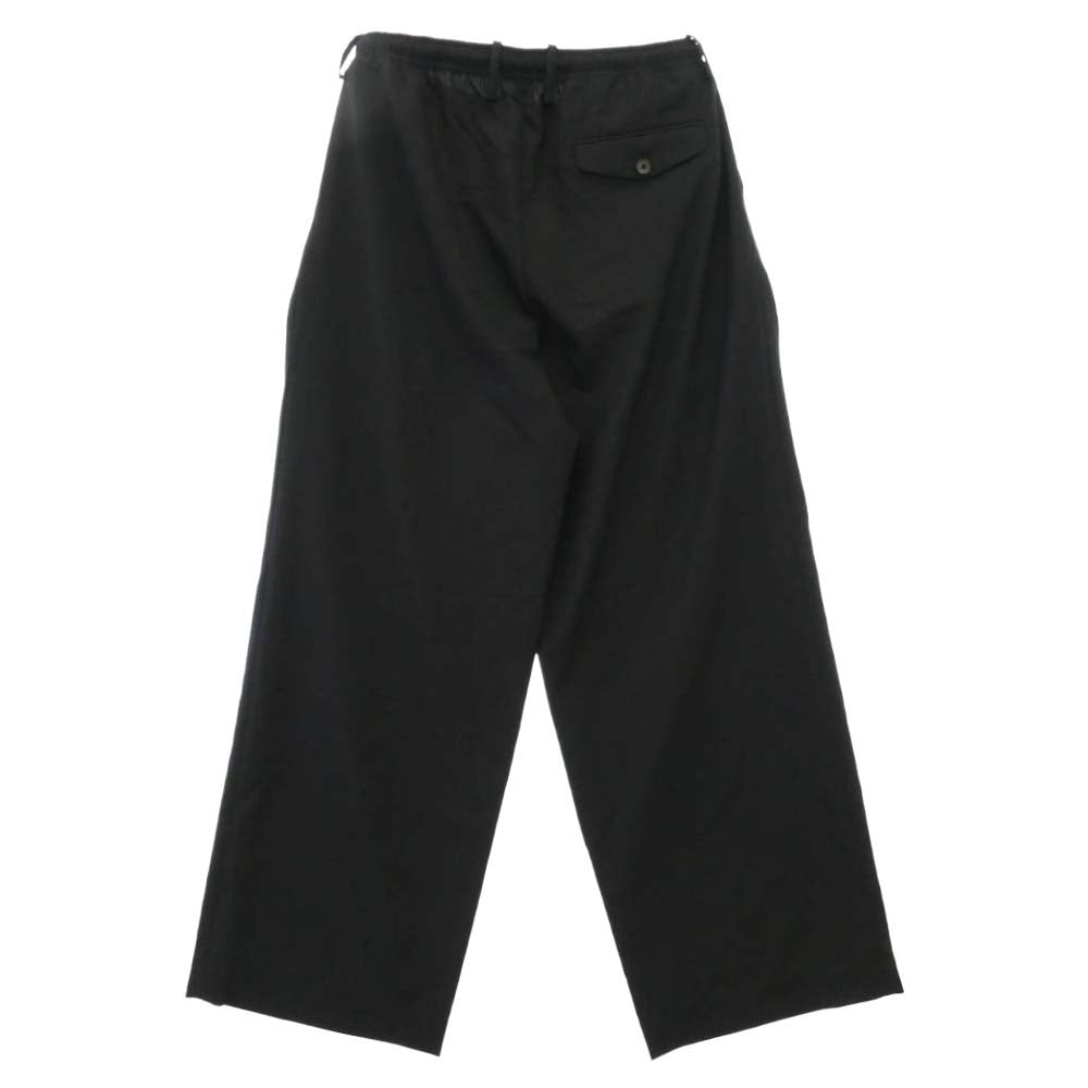 markaware マーカウェア 26SS A26B04PT02C オーガニックウール 2/80トロピカル トリプルプリーテッドイージートラウザーズ スラックスパンツ ブラック系 2【中古】