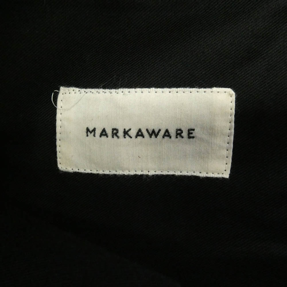 markaware マーカウェア 26SS A26B04PT02C オーガニックウール 2/80トロピカル トリプルプリーテッドイージートラウザーズ スラックスパンツ ブラック系 2【中古】