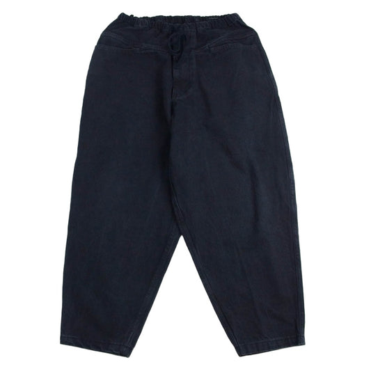 COMOLI コモリ 25SS B01-03009 ブラックドリルテーパードパンツ ブラック系 1【中古】