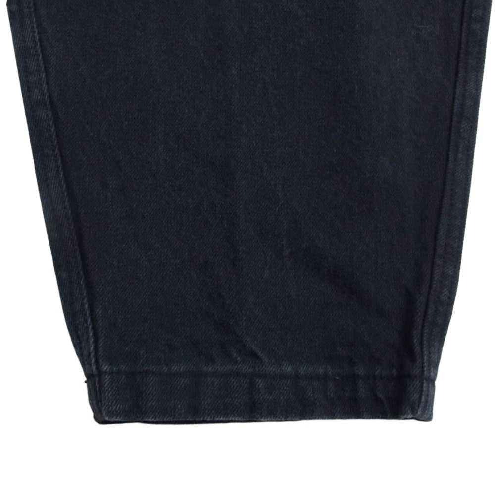 COMOLI コモリ 25SS B01-03009 ブラックドリルテーパードパンツ ブラック系 1【中古】