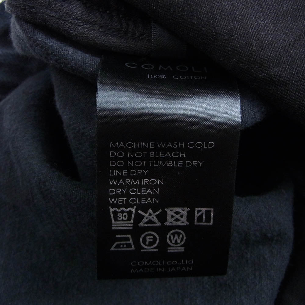 COMOLI コモリ 25SS B01-03009 ブラックドリルテーパードパンツ ブラック系 1【中古】