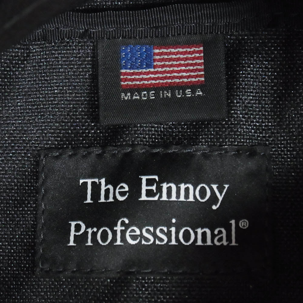 The Ennoy Professional ザ エンノイ プロフェッショナル Waist Bag Cordura Nylon USA製 コーデュラ ナイロン ウエスト ポーチ バッグ ブラック系【中古】