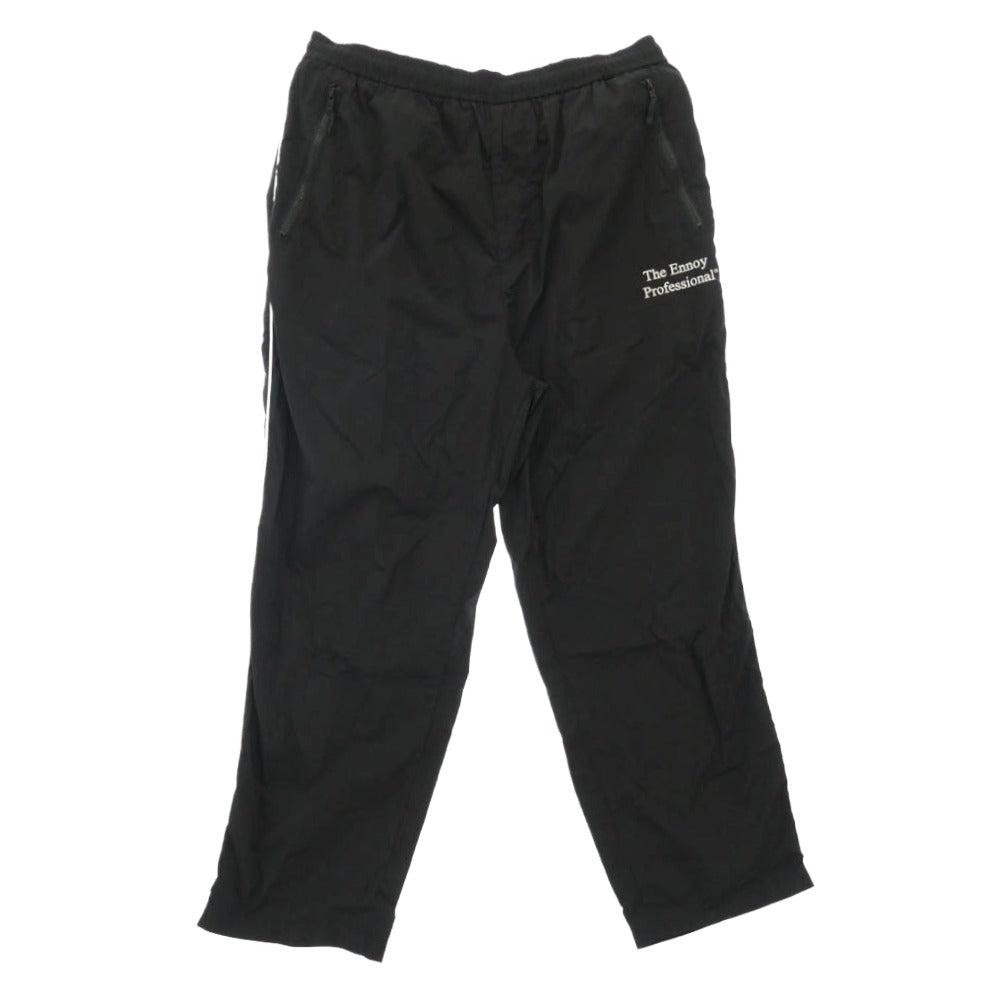 The Ennoy Professional ザ エンノイ プロフェッショナル 26SS SS26BRENPT01LP Piping Nylon Track Pants パイピング ナイロン トラック パンツ ブラック系 L【中古】