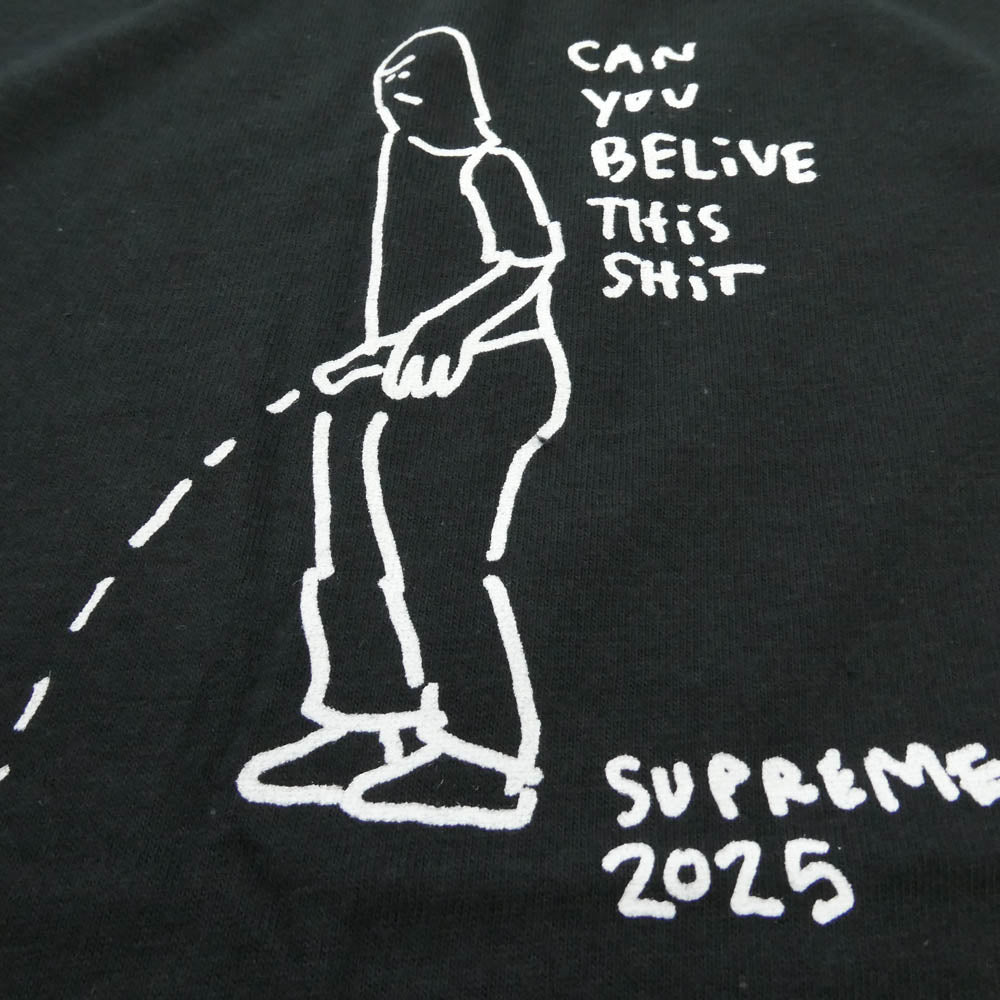 Supreme シュプリーム 25SS Piss Tee ピス Tシャツ 半袖カットソー ブラック系 L【極上美品】【中古】