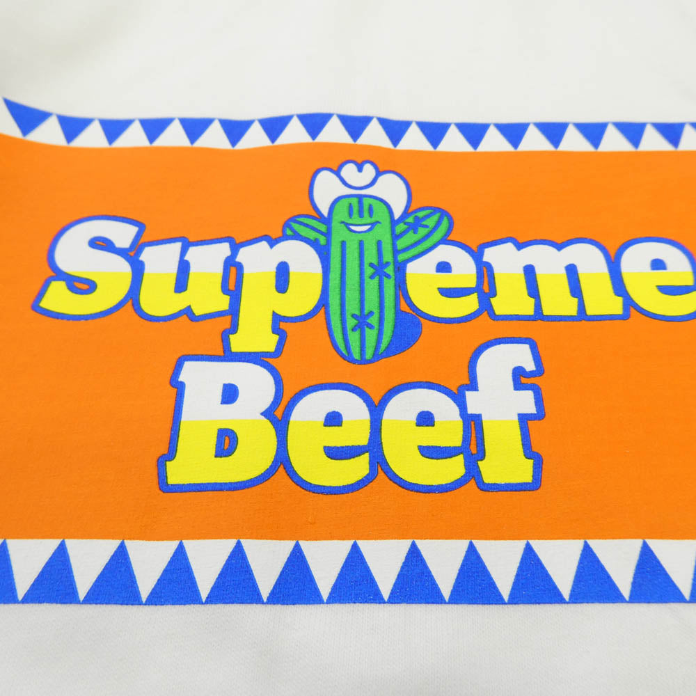 Supreme シュプリーム 25SS Beef Tee ビーフ プリント Tシャツ 半袖カットソー ホワイト ホワイト系 M【極上美品】【中古】
