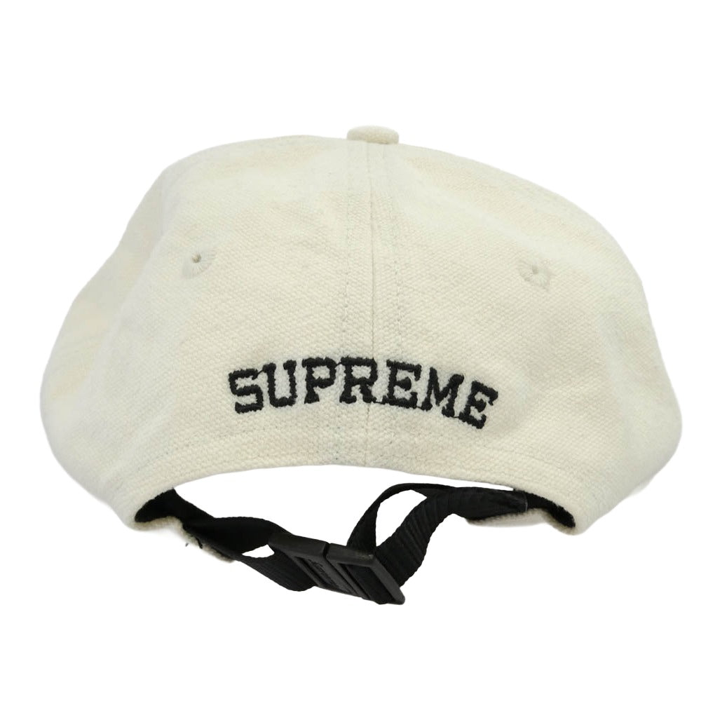 Supreme シュプリーム 23SS CLASSIC LOGO 6-PANEL CAP クラシック ロゴ 6パネル キャップ 帽子 ホワイト ホワイト系【中古】