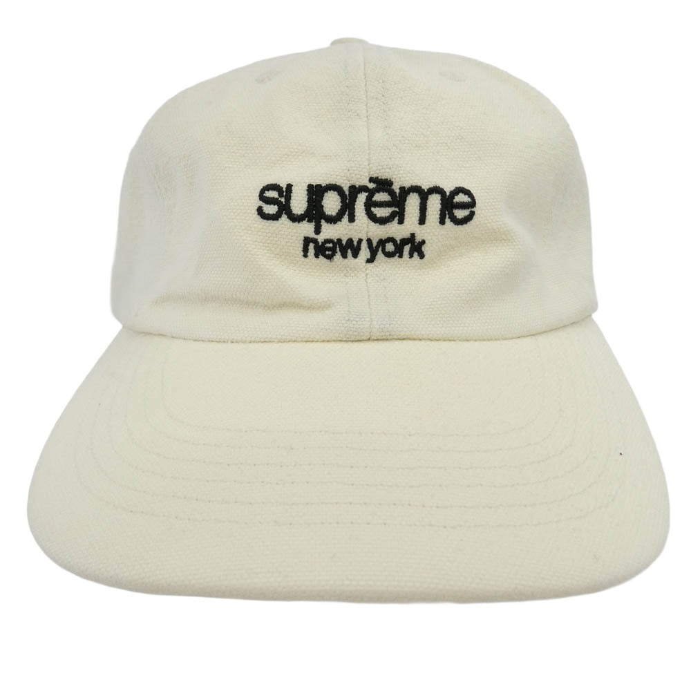 Supreme シュプリーム 23SS CLASSIC LOGO 6-PANEL CAP クラシック ロゴ 6パネル キャップ 帽子 ホワイト ホワイト系【中古】