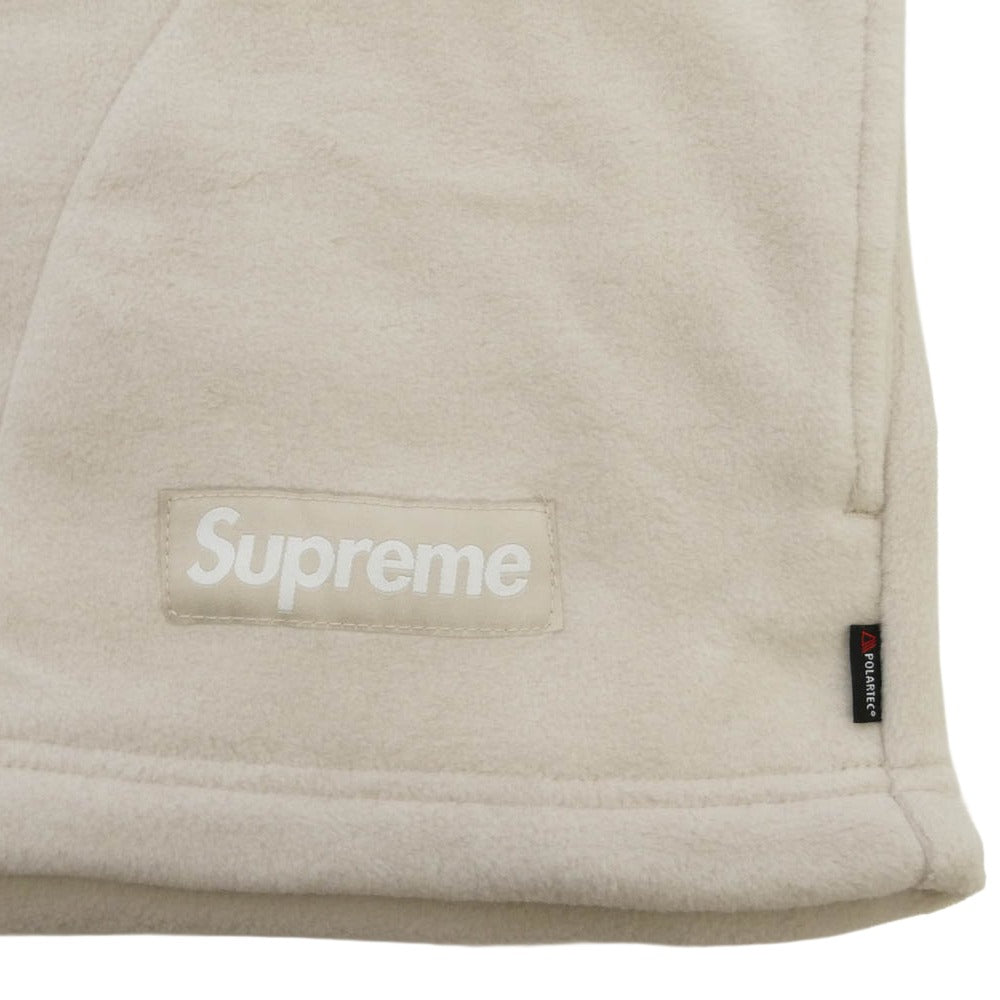Supreme シュプリーム 22AW Polartec Mock Neck Pullover ポーラテック フリース ハイネック プルオーバー トレーナー アイボリー ホワイト系 XL【極上美品】【中古】
