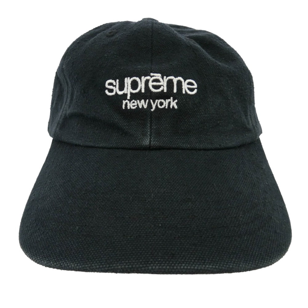 Supreme シュプリーム 23SS CLASSIC LOGO 6-PANEL CAP クラシック ロゴ 6パネル キャップ 帽子 ブラック ブラック系【中古】