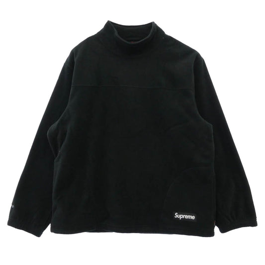 Supreme シュプリーム 22AW Polartec Mock Neck Pullover ポーラテック フリース ハイネック プルオーバー トレーナー ブラック ブラック系 XL【極上美品】【中古】