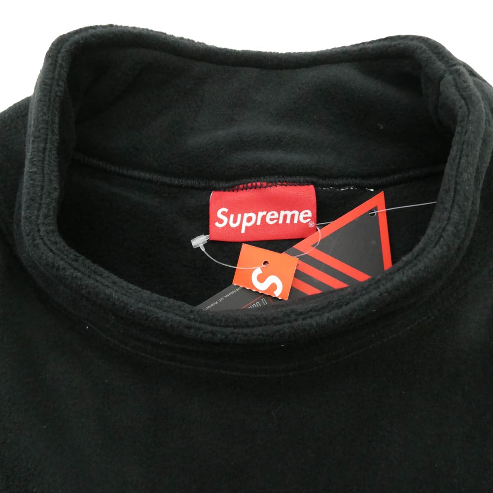 Supreme シュプリーム 22AW Polartec Mock Neck Pullover ポーラテック フリース ハイネック プルオーバー トレーナー ブラック ブラック系 XL【極上美品】【中古】
