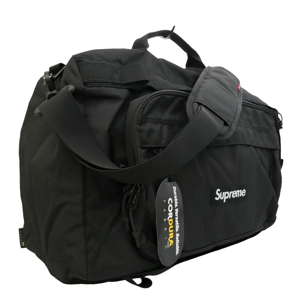 Supreme シュプリーム 19AW Duffle Bag 2WAY ダッフル ショルダー バッグ ブラック系【極上美品】【中古】