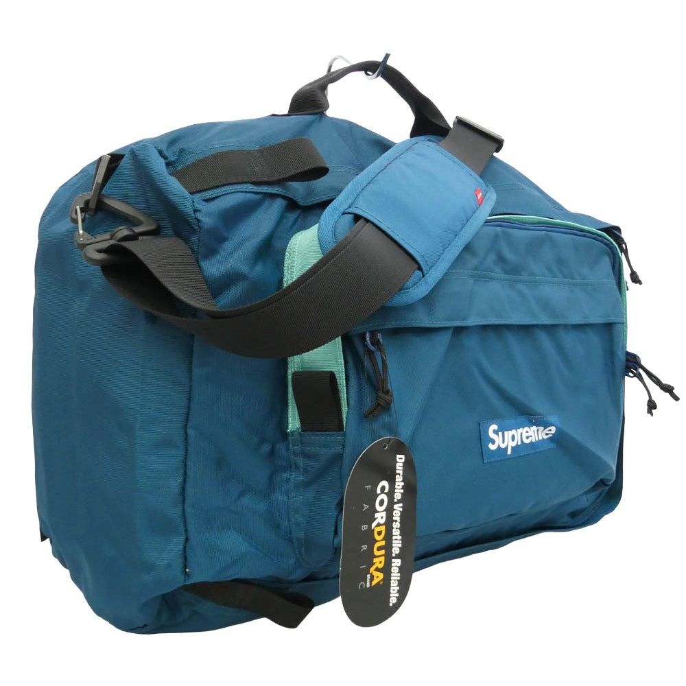 Supreme シュプリーム 19AW Duffle Bag 2WAY ダッフル ショルダー バッグ ターコイズブルー系【新古品】【未使用】【中古】