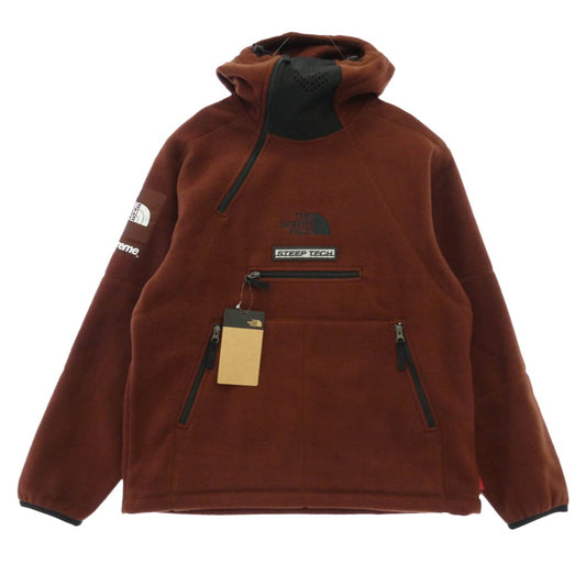 Supreme シュプリーム THE NORTH FACE ノースフェイス NA52208I x The North Face ザノースフェイス Steep Tech Fleece Pullover スティープ テック フリース プルオーバー ジャケット ブラウン系 S【極上美品】【中古】