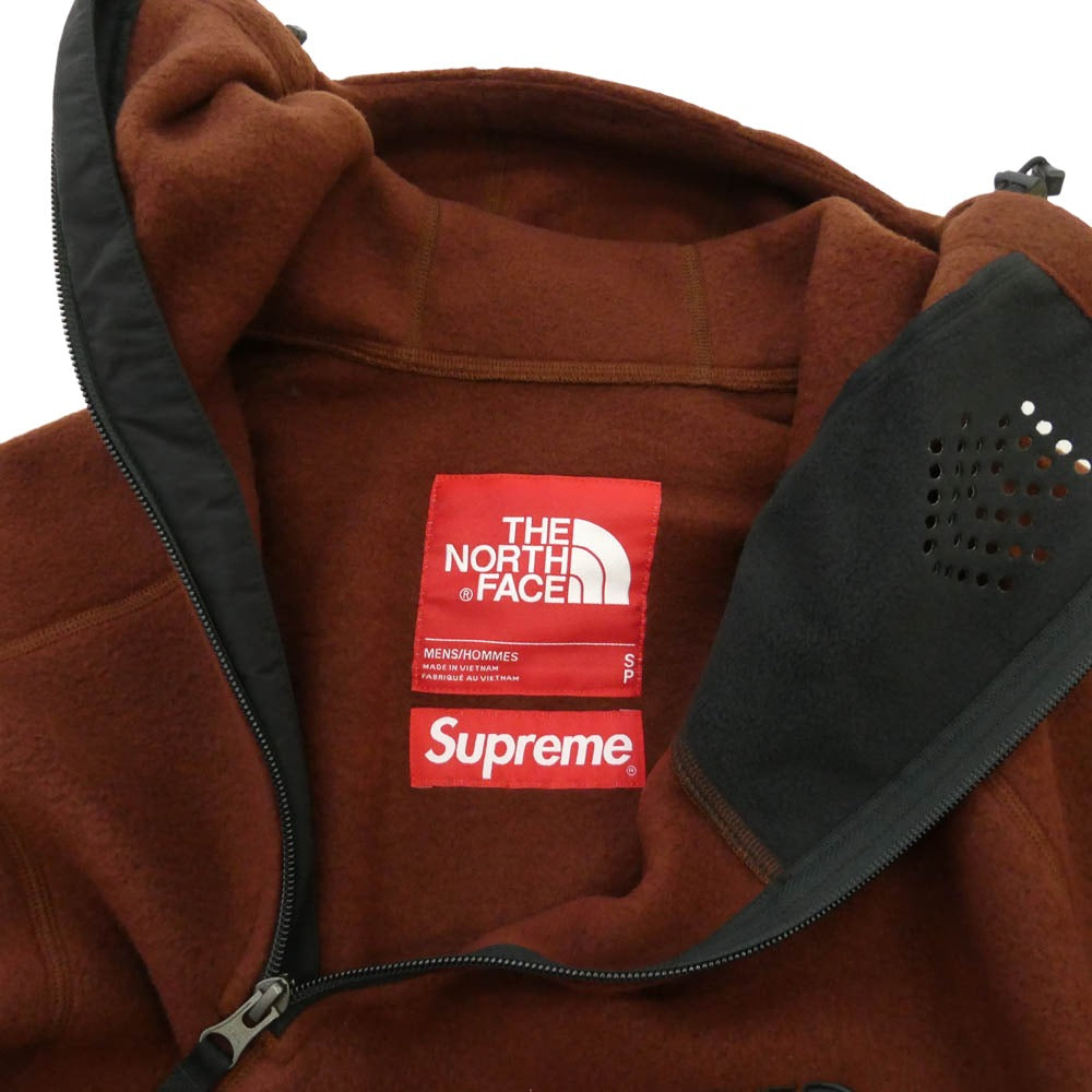 Supreme シュプリーム THE NORTH FACE ノースフェイス NA52208I x The North Face ザノースフェイス Steep Tech Fleece Pullover スティープ テック フリース プルオーバー ジャケット ブラウン系 S【極上美品】【中古】