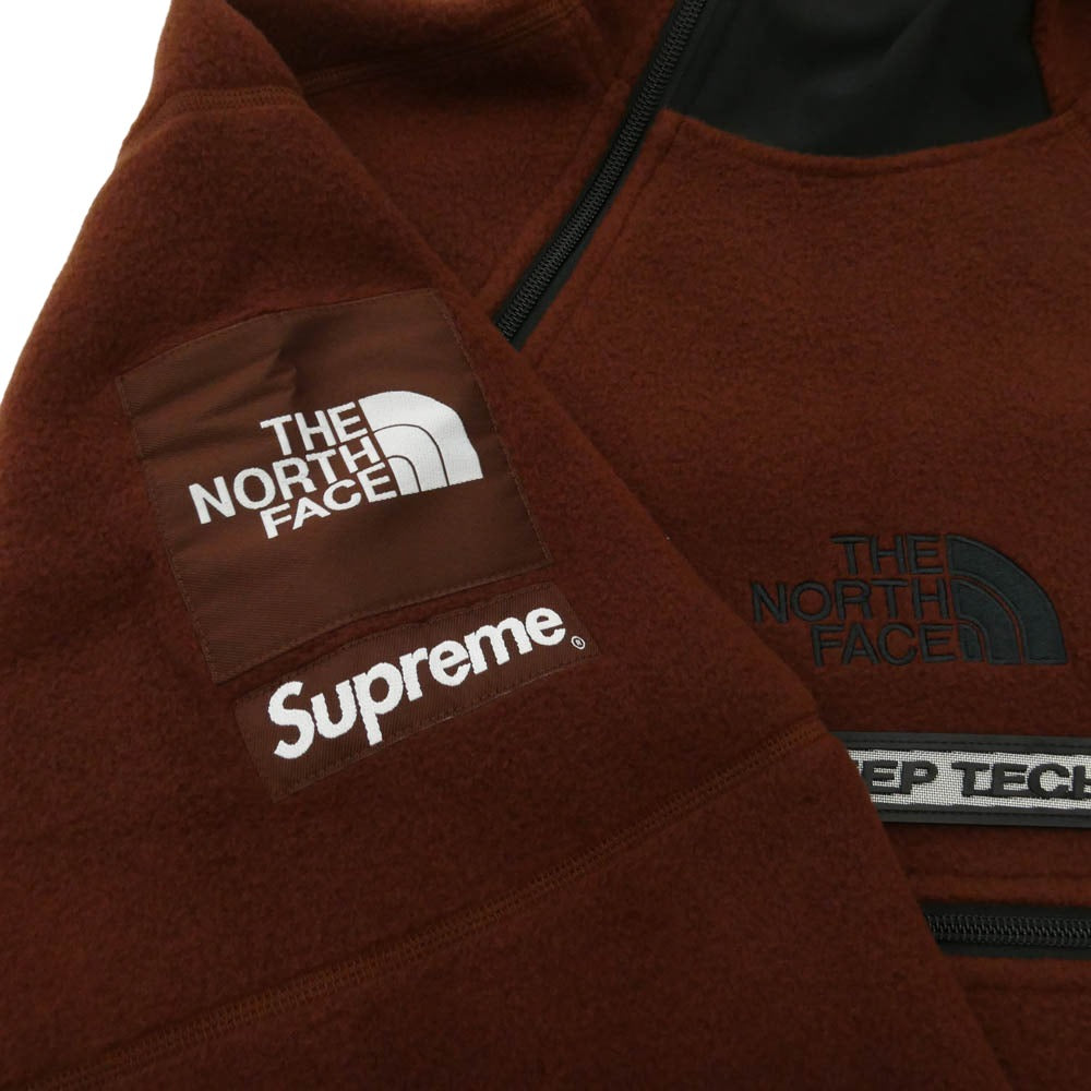 Supreme シュプリーム THE NORTH FACE ノースフェイス NA52208I x The North Face ザノースフェイス Steep Tech Fleece Pullover スティープ テック フリース プルオーバー ジャケット ブラウン系 S【極上美品】【中古】