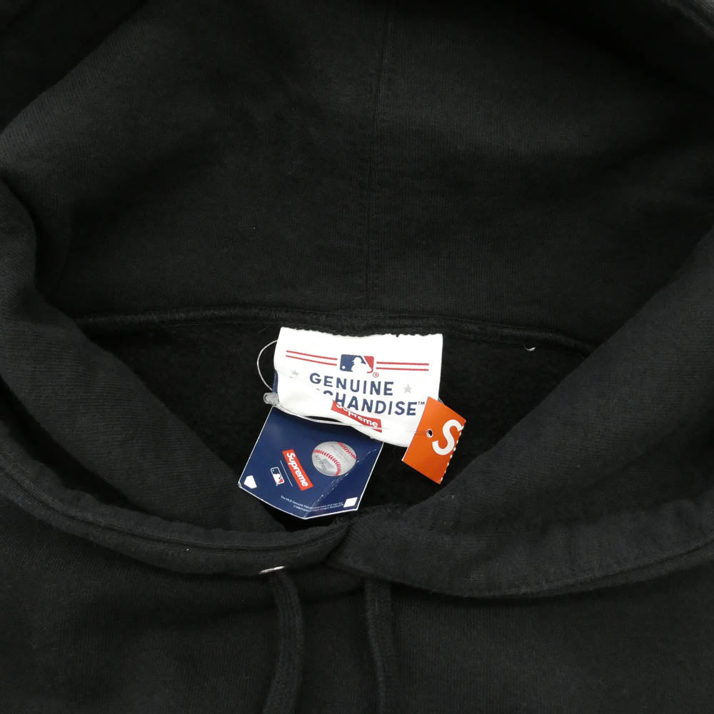 Supreme シュプリーム 22AW × New York Yankees Kanji Hooded Sweatshirt ニューヨーク ヤンキース カンジ フーディー スウェットシャツ パーカー ブラック系 L【極上美品】【中古】