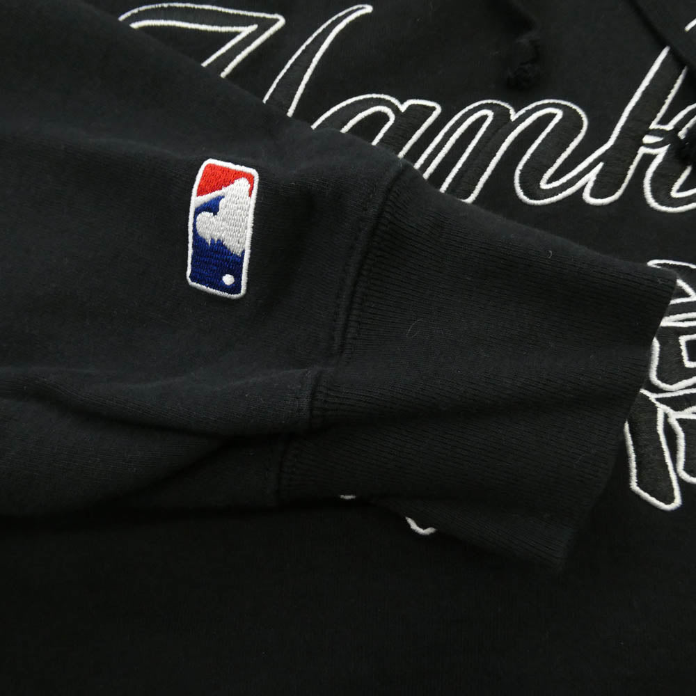 Supreme シュプリーム 22AW × New York Yankees Kanji Hooded Sweatshirt ニューヨーク ヤンキース カンジ フーディー スウェットシャツ パーカー ブラック系 L【極上美品】【中古】