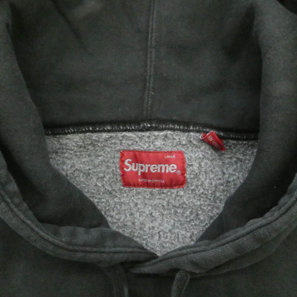 Supreme シュプリーム 23SS Overdyed S Logo Hooded Sweatshirt オーバーダイド ロゴ フーデッド スウェットシャツ プルオーバー パーカー フーディー ブラック系【美品】【中古】