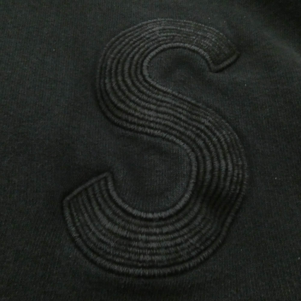 Supreme シュプリーム 23SS Overdyed S Logo Hooded Sweatshirt オーバーダイド ロゴ フーデッド スウェットシャツ プルオーバー パーカー フーディー ブラック系【美品】【中古】