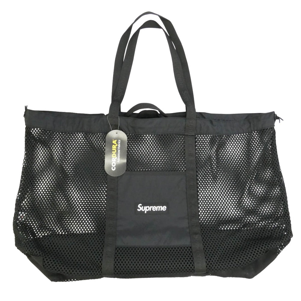 Supreme シュプリーム 25SS Mesh Tote Bag メッシュ トートバッグ ブラック系【極上美品】【中古】