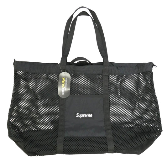 Supreme シュプリーム 25SS Mesh Tote Bag メッシュ トートバッグ ブラック系【極上美品】【中古】