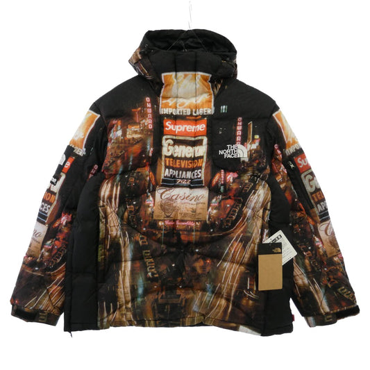 Supreme シュプリーム THE NORTH FACE ノースフェイス 22AW ND52205I × The North Face ザノースフェイス 800-Fill Half Zip Hooded Pullover ハーフジップ フーデッド プルオーバー ダウンジャケット マルチカラー マルチカラー系 L【極上美品】【中古】