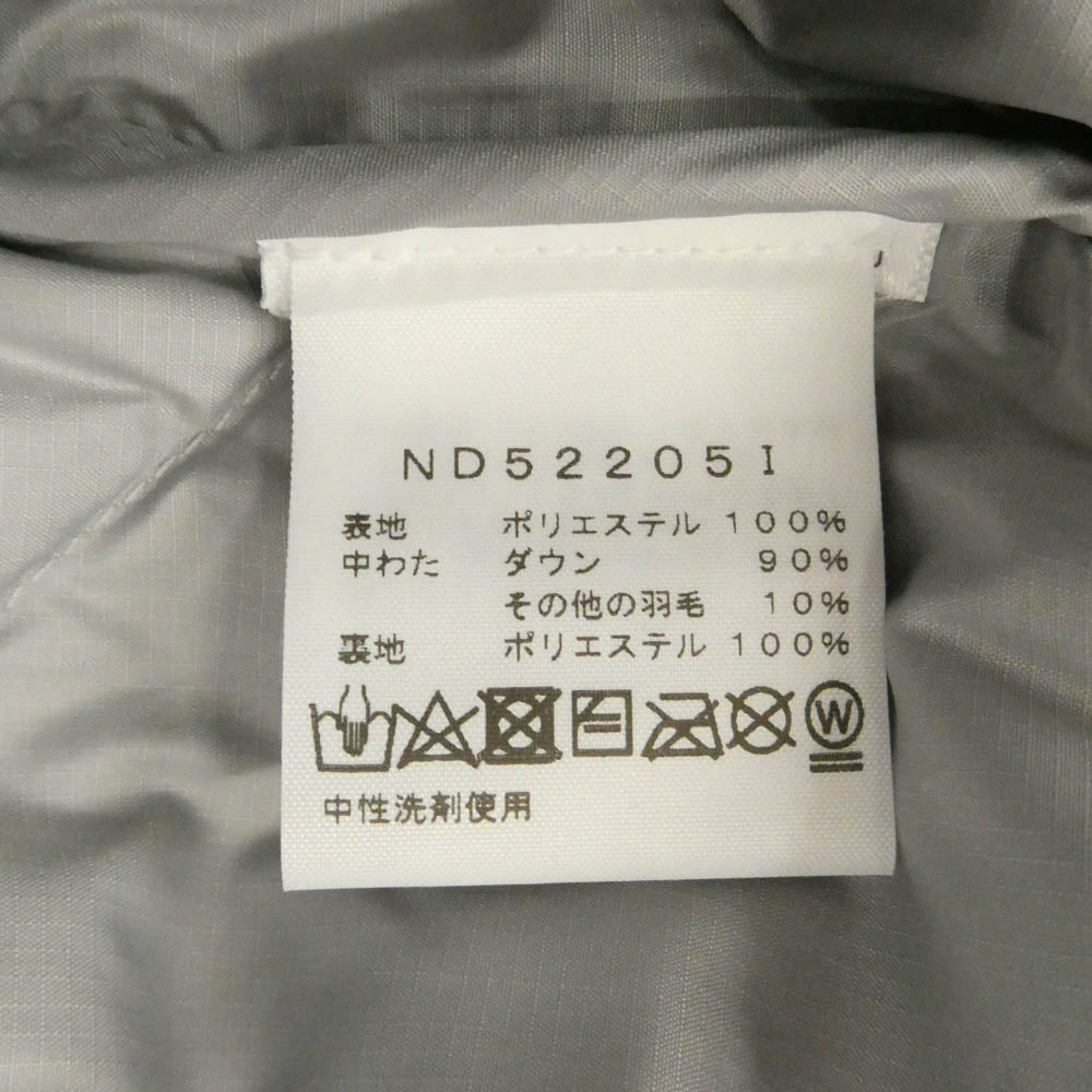 Supreme シュプリーム THE NORTH FACE ノースフェイス 22AW ND52205I × The North Face ザノースフェイス 800-Fill Half Zip Hooded Pullover ハーフジップ フーデッド プルオーバー ダウンジャケット グレー ブラック系 シルバー系 L【極上美品】【中古】