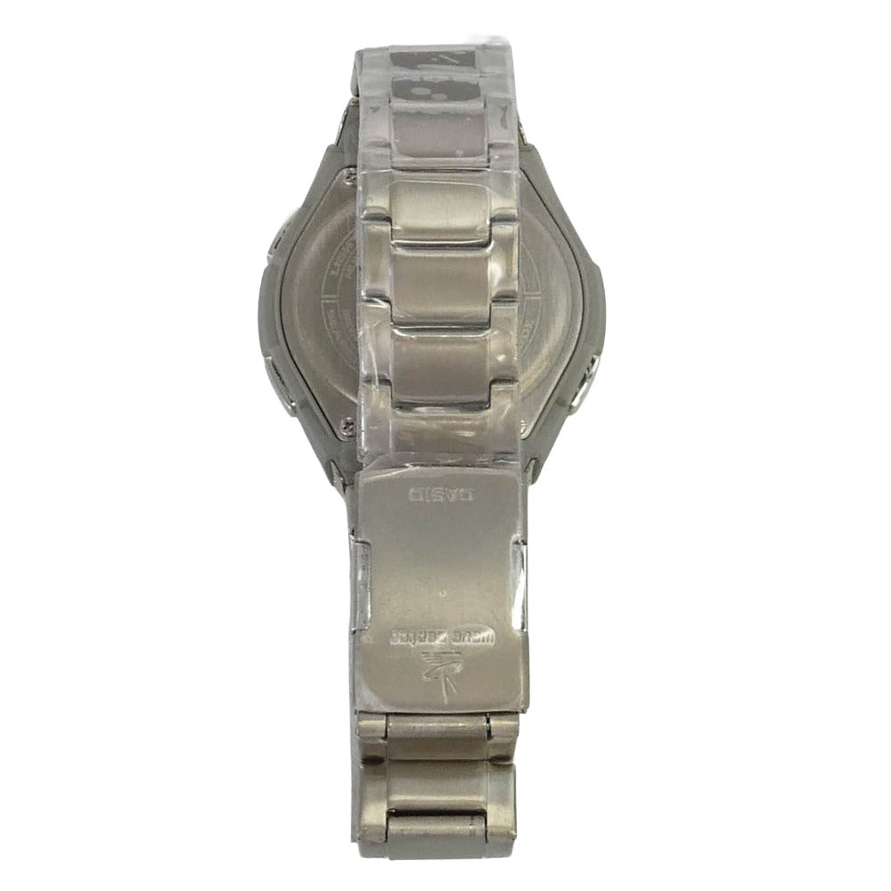 CASIO カシオ WVA-M640TD-2AJF WAVECEPTOR ウェーブセプター マルチバンド6 ソーラー 電波 腕時計 シルバー系【美品】【中古】