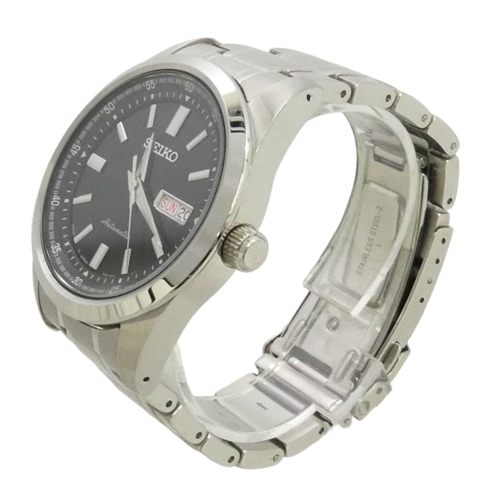 SEIKO セイコー SARV003 SELECTION メカニカル カレンダー付 自動巻き 腕時計 シルバー系【中古】