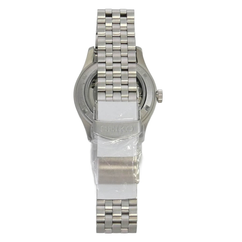 SEIKO セイコー SBSC011 5SPORTS GMT ファイブスポーツ 自動巻き 腕時計 シルバー系【極上美品】【中古】
