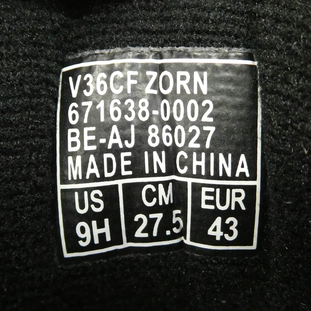 VANS バンズ 671638-0002 V36CF ZORN ALLMY Homies オールマイホーミーズ OLD SKOOL オールドスクール ローカット スニーカー ブラック系 ホワイト系 27.5cm【新古品】【未使用】【中古】